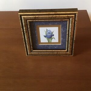 Heartfelt Collection Pretty Petal art "Iris I" vintage '90s